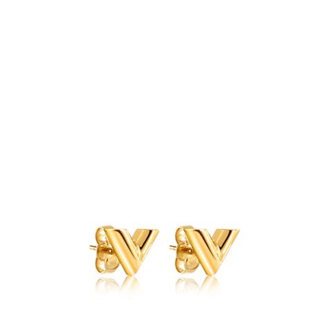 lv oorbellen goud|Essential V Stud Earrings S00 .